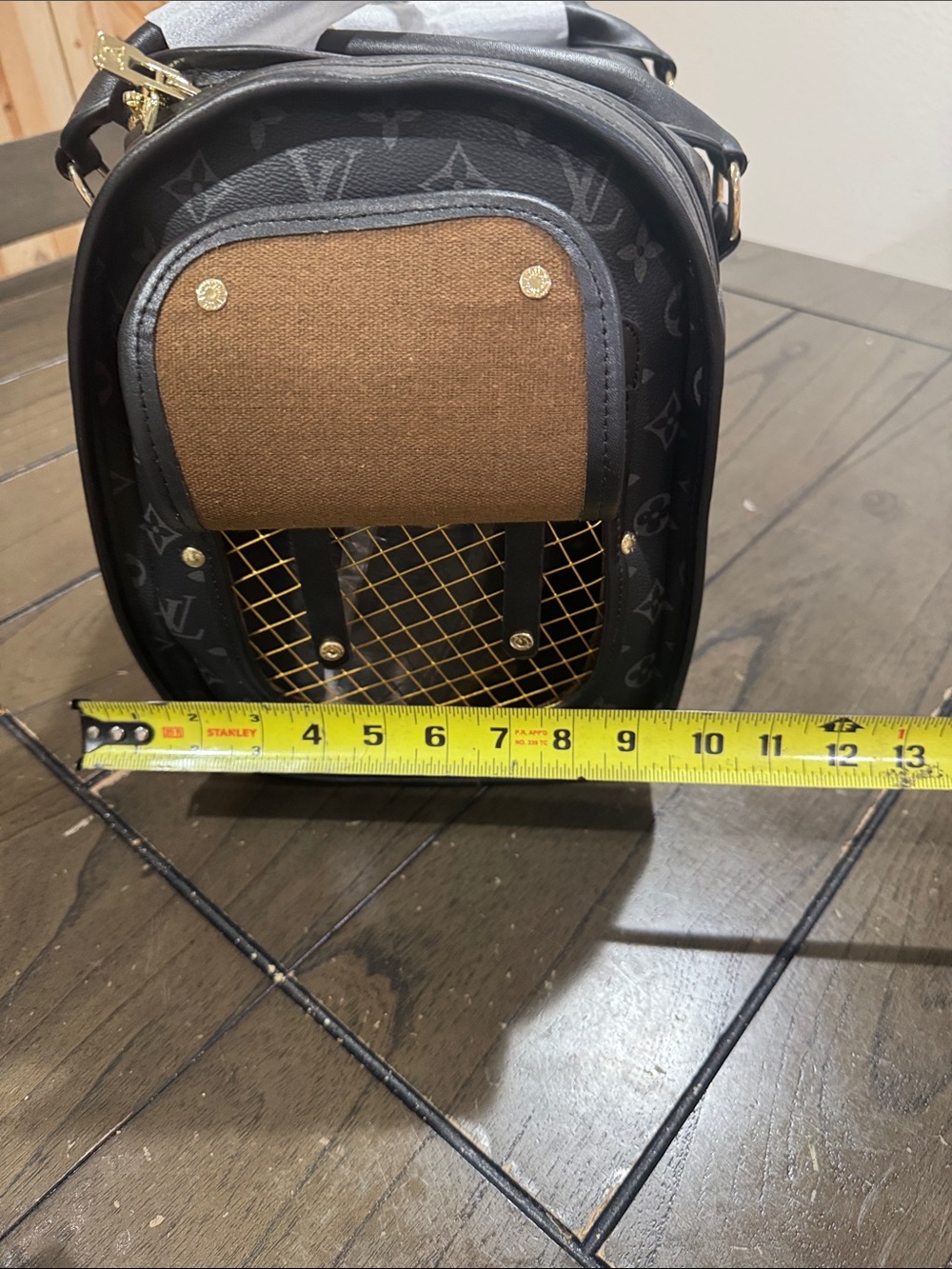 Pet carrier Black & Gray Monogram Bag - Picture 13 of 14